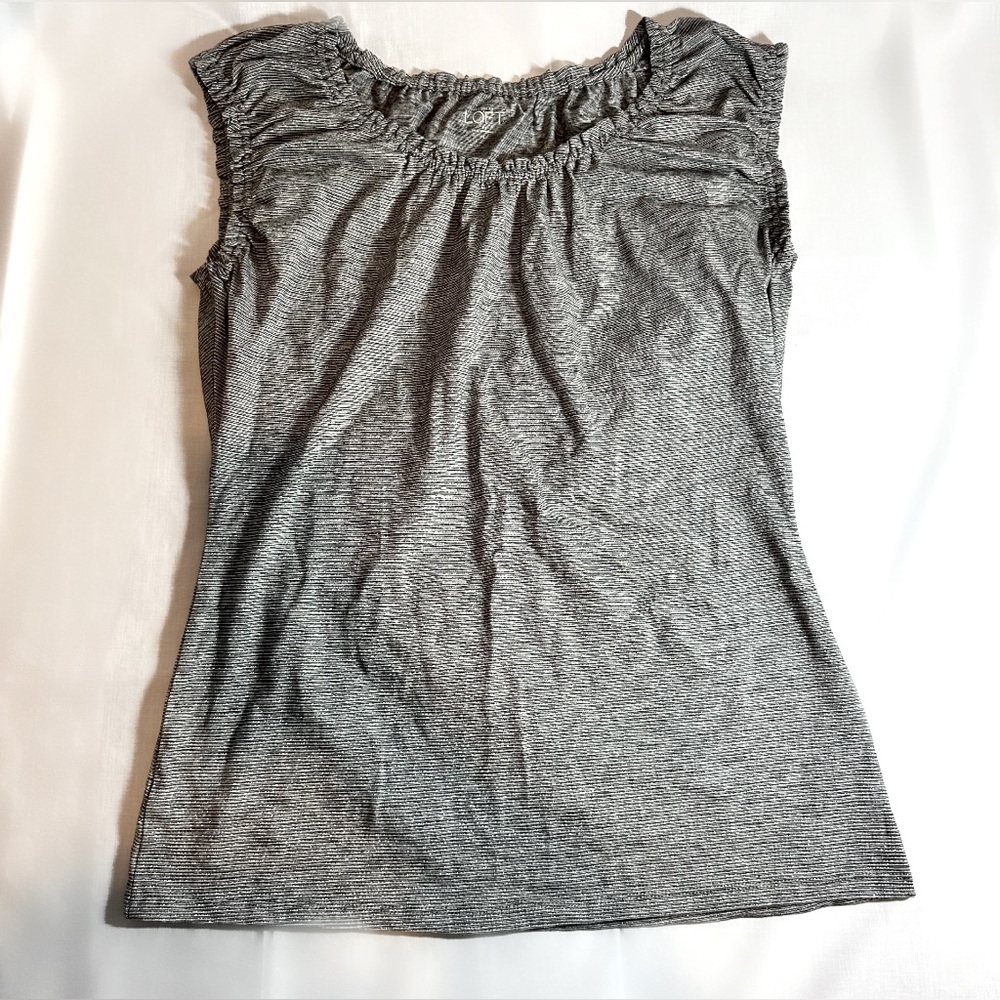 Ann Taylor LOFT Women’s Gray Sleeveless Top - Size L